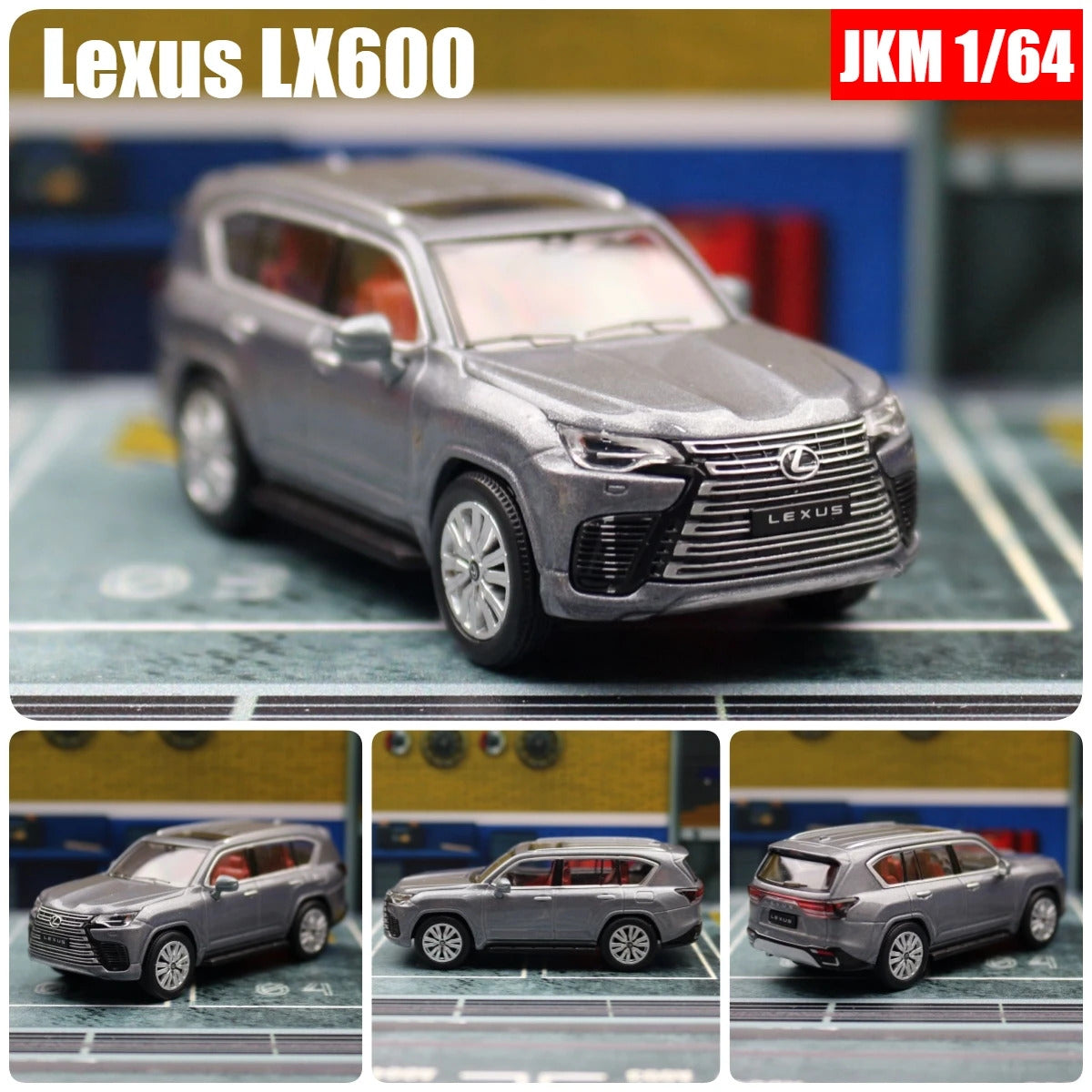1:64 Lexus LX570 Miniature Model JKM 1/64 Premium SUV Toy Car Vehicle Free Wheels Diecast Zinc Alloy Metal Collection Gift