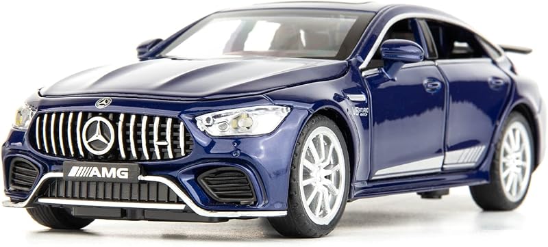1/32 Benz AMG GT63 Model Car Zinc Alloy Diecast Collectible Toy Car Pull Back with Light and Sound Toy Vehicle for 3+ Years Old Kids(Red)