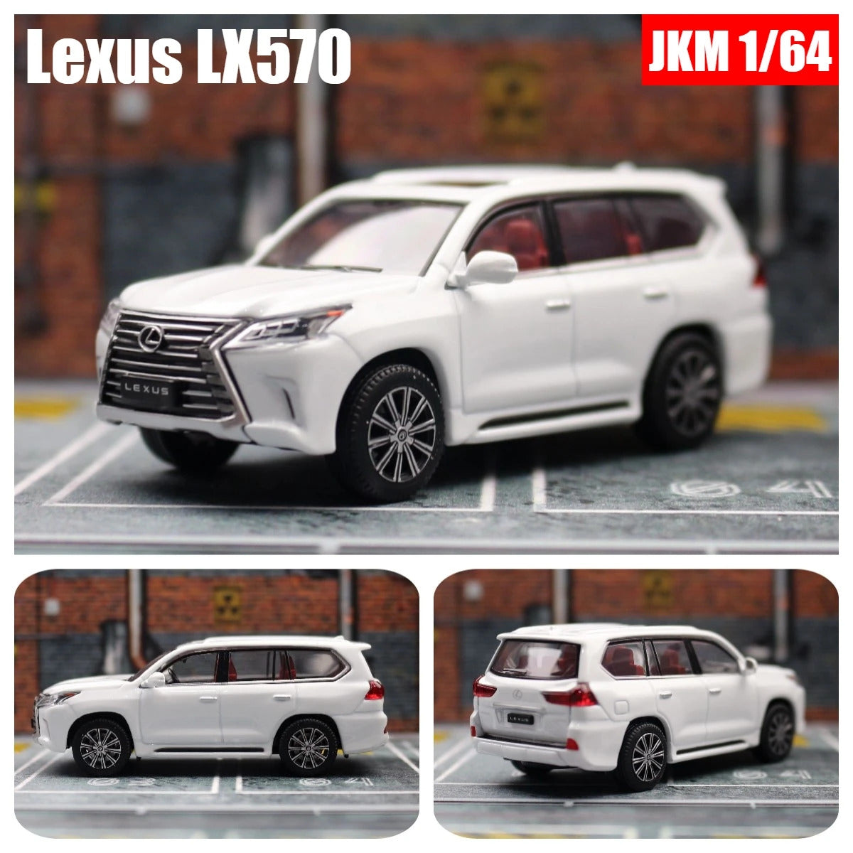 1:64 Lexus LX570 Miniature Model JKM 1/64 Premium SUV Toy Car Vehicle Free Wheels Diecast Zinc Alloy Metal Collection Gift
