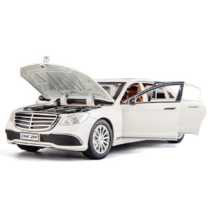 1/24 Scale Compatible with Benz E300 Toy Car Alloy Die-cast Pull Back Car Model with Light and Sound Toy Vehicles for Adults Boys Girls Gift Decoration Toy (Black)