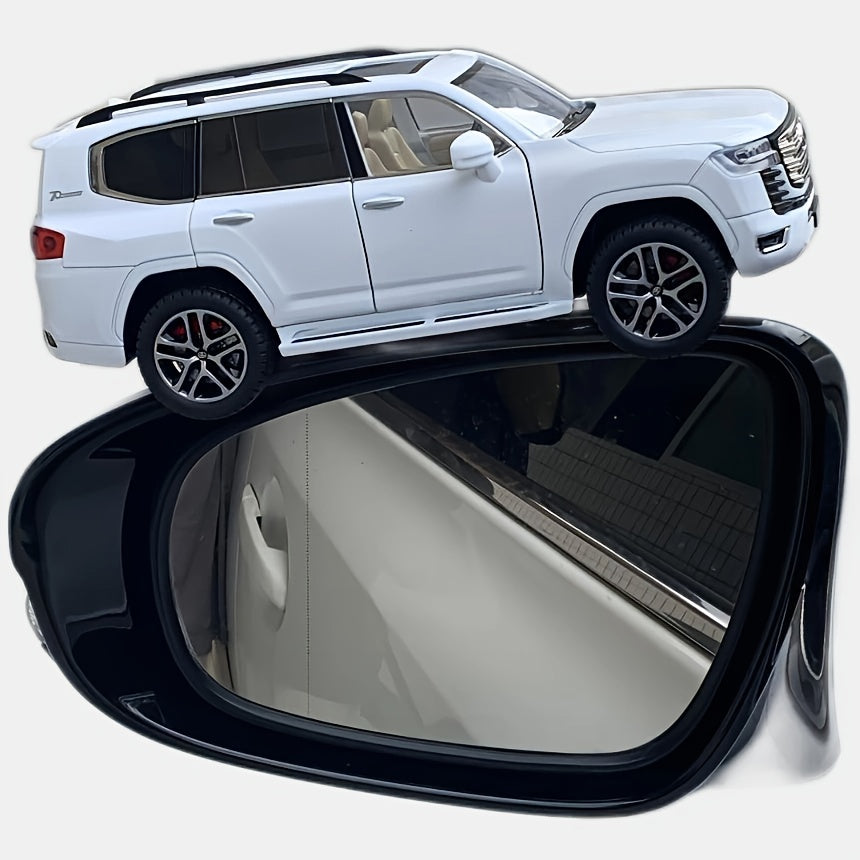 1pc 1/24 Scale for TOYOTA Land Cruiser DieCast Model - Black or White, Pull Back Action with Lights and Sounds, Zinc Alloy, Ideal Birthday Gift for Boys, for TOYOTA