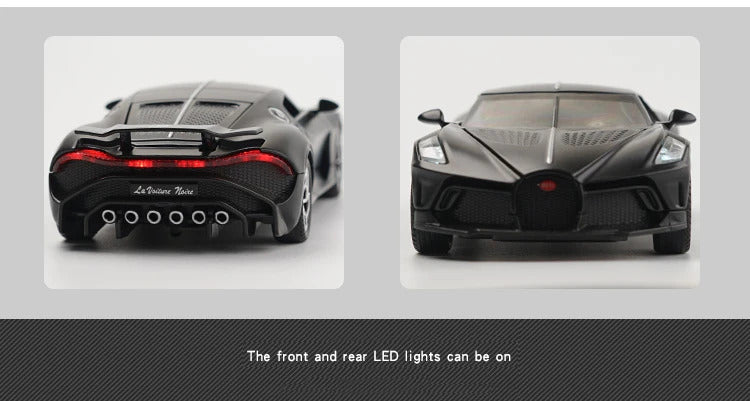 1:32 Alloy Scale Model Car Toys Bugatti La Voiture Noire Alloy Diecast Simulation Toy Vehicles Models Boys Gifts for Children