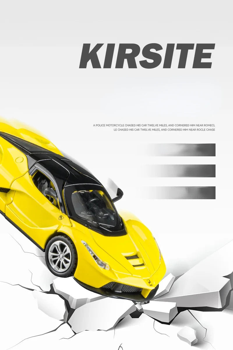 1:36 Ferrari Laferrari Sports car Toy Alloy Car Diecasts & Toy Vehicles Sound and light Car Model Collection Car Toys D160