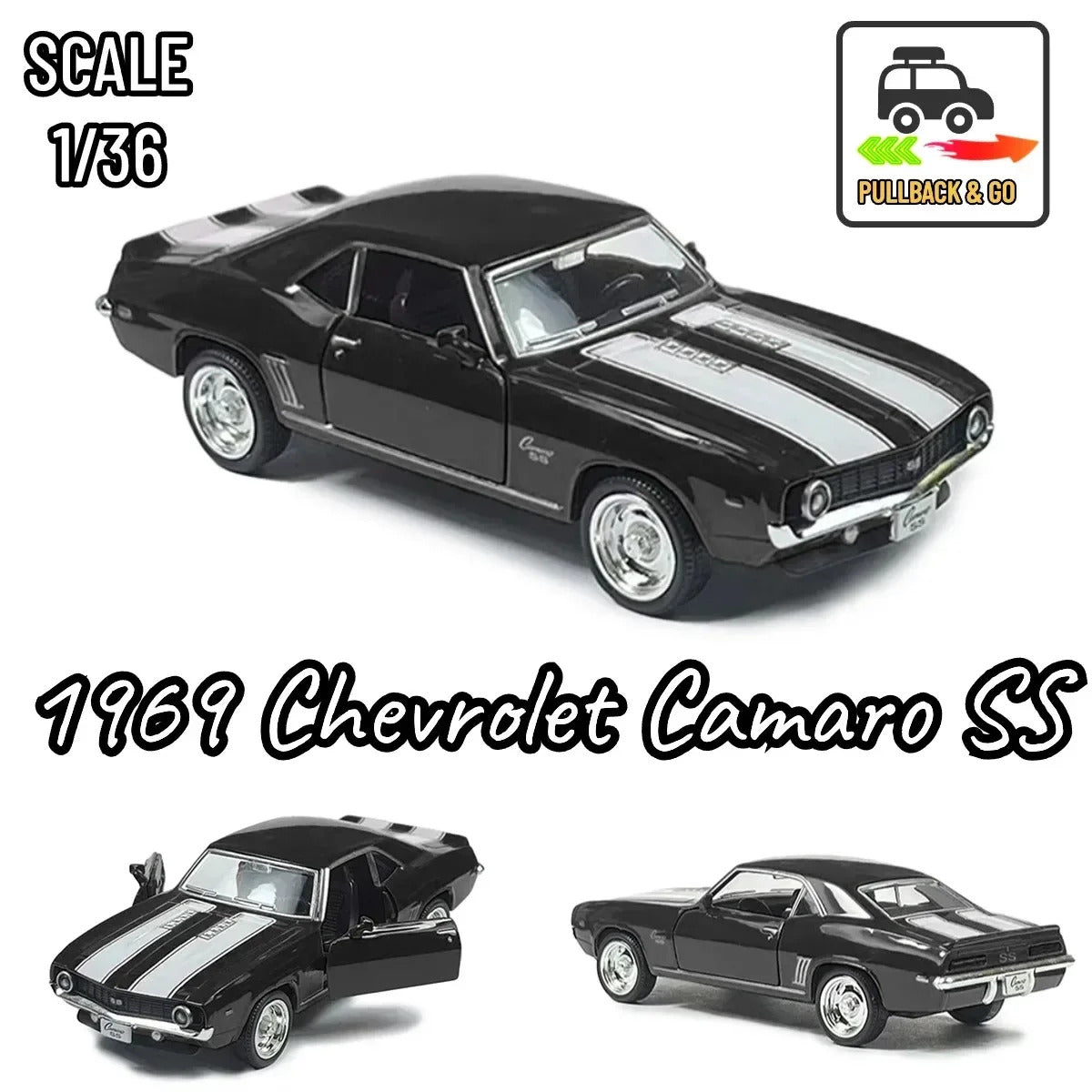 1:36 Scale Chevrolet Corvette C6R C7 Replica Diecast Model Car Interior Decoration Collection Gift for Boy and Toy Car Collector