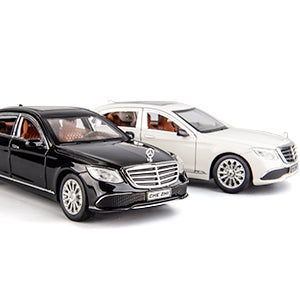 1/24 Scale Compatible with Benz E300 Toy Car Alloy Die-cast Pull Back Car Model with Light and Sound Toy Vehicles for Adults Boys Girls Gift Decoration Toy (Black)