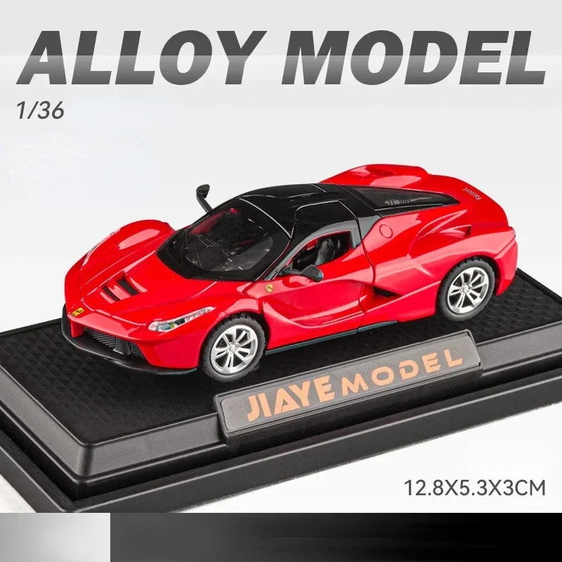 1:36 Ferrari Laferrari Sports car Toy Alloy Car Diecasts & Toy Vehicles Sound and light Car Model Collection Car Toys D160
