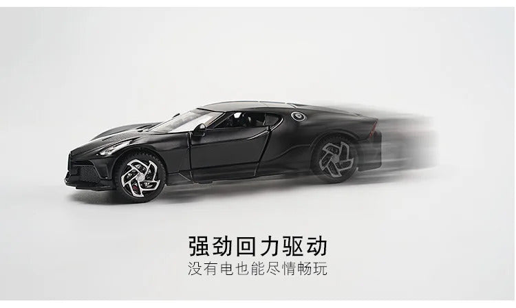 1:32 Alloy Scale Model Car Toys Bugatti La Voiture Noire Alloy Diecast Simulation Toy Vehicles Models Boys Gifts for Children