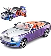 EROCK 1:24 Koenigsegg ONE die-cast car Model Toys, Open Door Design, Sound and Light Function, Suitable Gifts, Decorations, Collectibles, Toys for Adults and Children. (Purple-one)