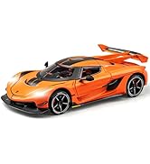 EROCK 1:24 Koenigsegg ONE die-cast car Model Toys, Open Door Design, Sound and Light Function, Suitable Gifts, Decorations, Collectibles, Toys for Adults and Children. (Purple-one)