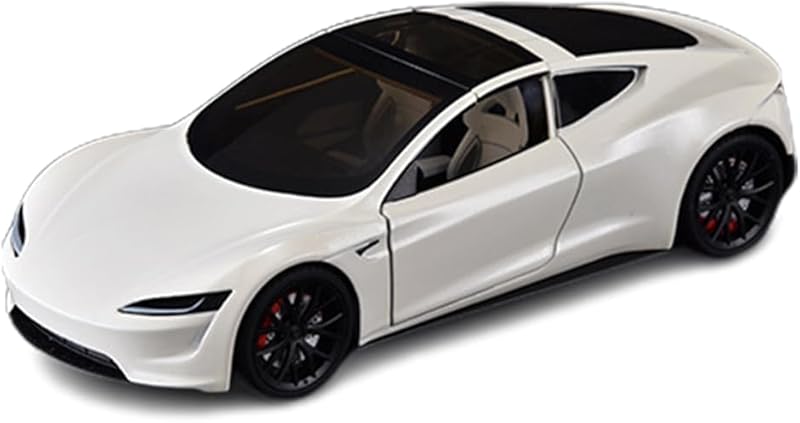 1/24 Model Y Toy Cars Alloy Diecast Model Car, Pull Back Model Y Model Car with Light, Big Model Y Diecast Car Model Toy Suitable for Kids Adults Birthday Gift (White)