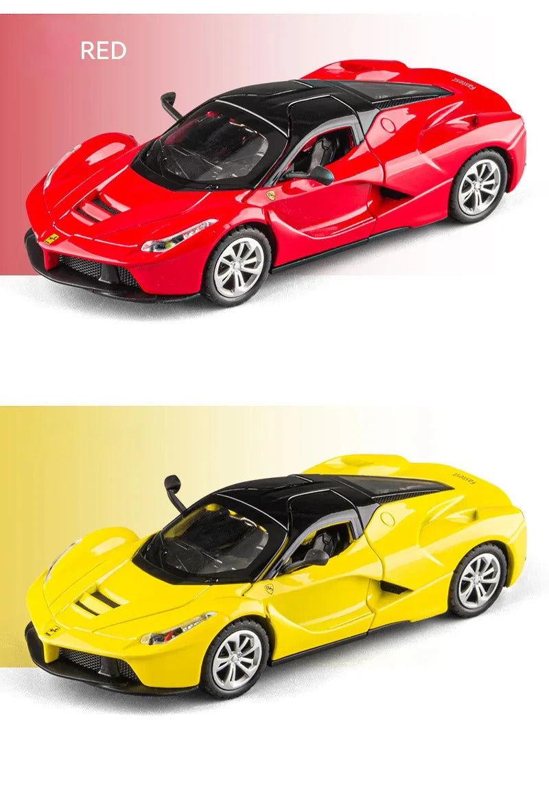 1:36 Ferrari Laferrari Sports car Toy Alloy Car Diecasts & Toy Vehicles Sound and light Car Model Collection Car Toys D160