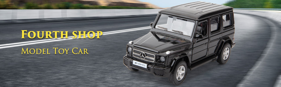 1/36 Scale G63 Casting Car Model, Zinc Alloy G Wagon Toy Car for Kids, Pull Back Vehicles Toy Car for Toddlers Kids Boys Girls Gift (Black)
