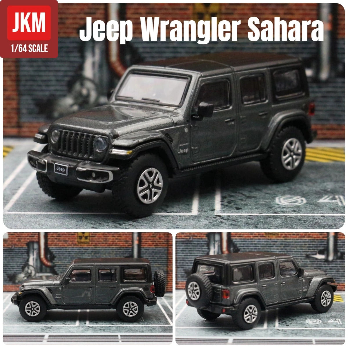 1/64 Jeep Grand Cherokee Sahara Gladiator Pickup Truck Toy Car Model JKM 1:64 Diecast Miniature Suitable For HotWheels MiniGT