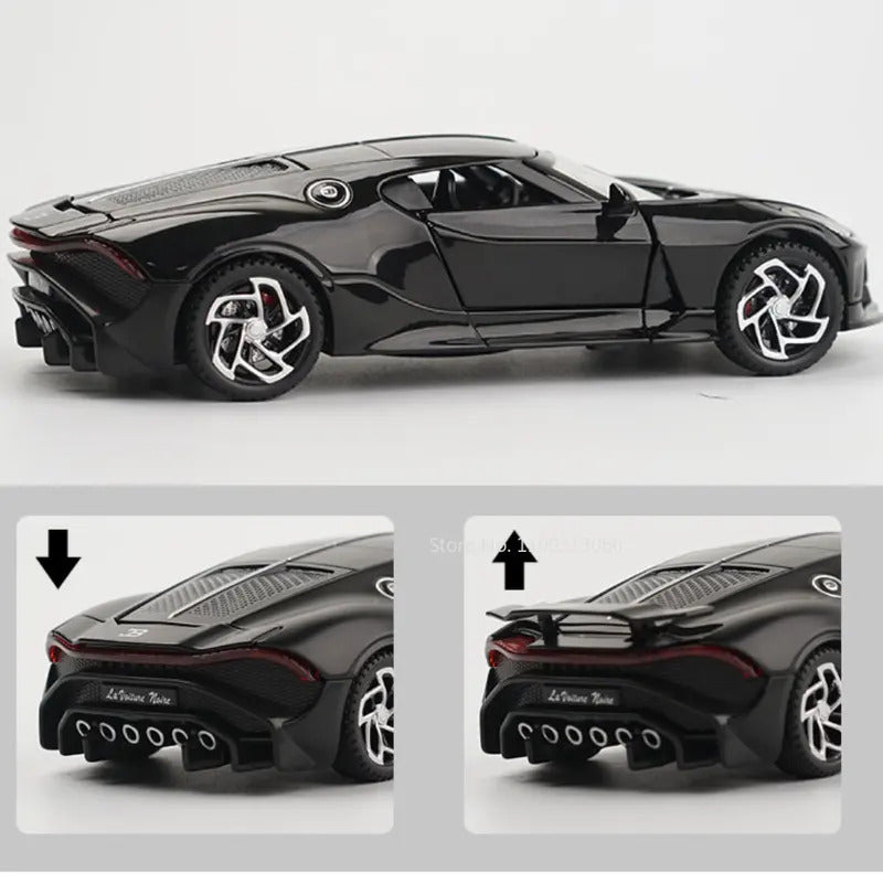 1:32 Alloy Scale Model Car Toys Bugatti La Voiture Noire Alloy Diecast Simulation Toy Vehicles Models Boys Gifts for Children