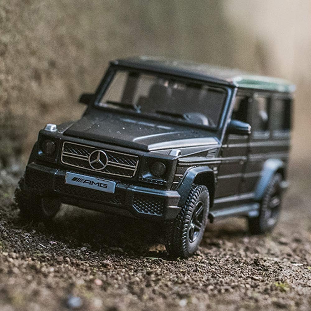 1/36 Scale G63 Casting Car Model, Zinc Alloy G Wagon Toy Car for Kids, Pull Back Vehicles Toy Car for Toddlers Kids Boys Girls Gift (Black)