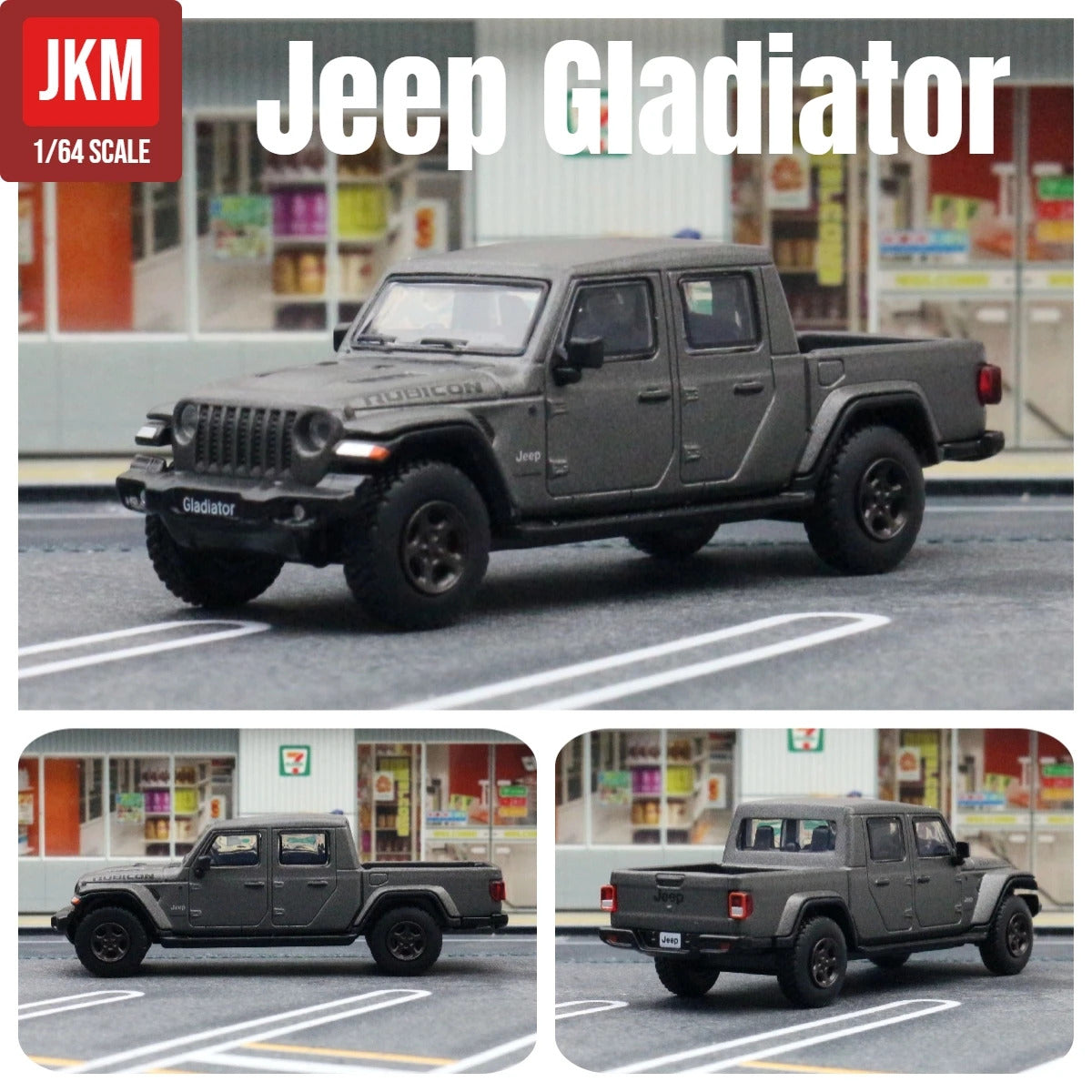 1/64 Jeep Grand Cherokee Sahara Gladiator Pickup Truck Toy Car Model JKM 1:64 Diecast Miniature Suitable For HotWheels MiniGT