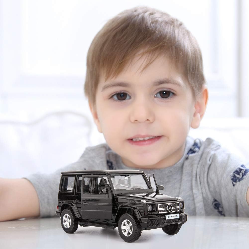 1/36 Scale G63 Casting Car Model, Zinc Alloy G Wagon Toy Car for Kids, Pull Back Vehicles Toy Car for Toddlers Kids Boys Girls Gift (Black)