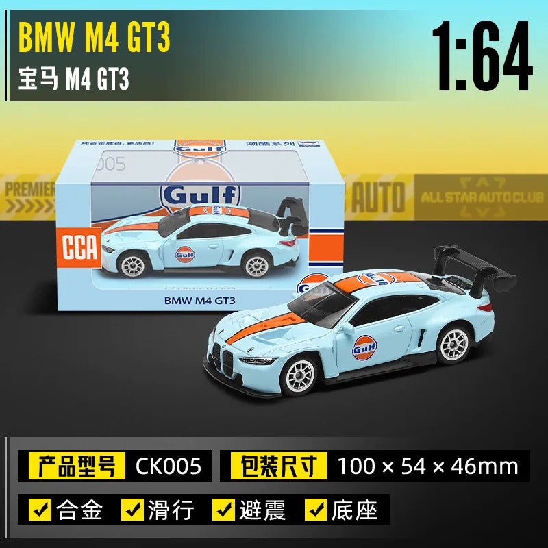 1:64 BMW M4 GT3 Beetle Alloy Sports Car Model Diecasts Metal Toy Track Racing Vehicles Car Model Simulation Collection kids Gift