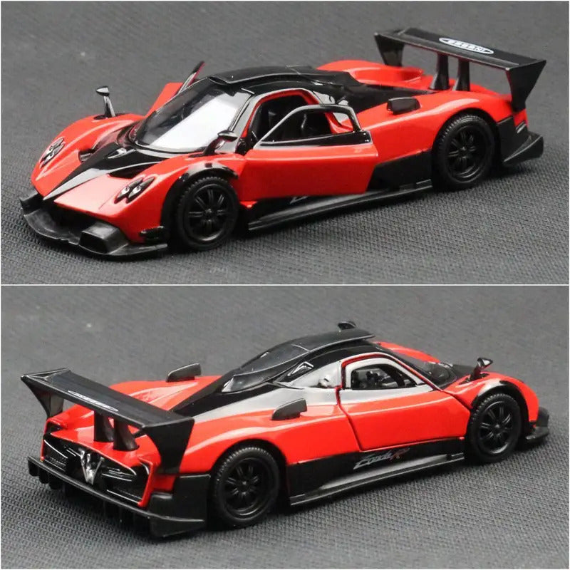 1/36 Pagani Zonda R Evolution Toy Car Model RMZ CiTY Diecast Racing Vehicle Miniature Pull Back Collection Gift For Children Boy