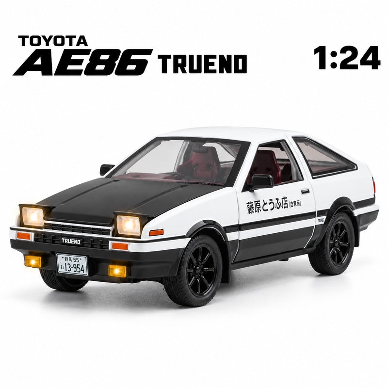 Toyota Trueno AE86 Initial D — 1:24 Diecast Model Car