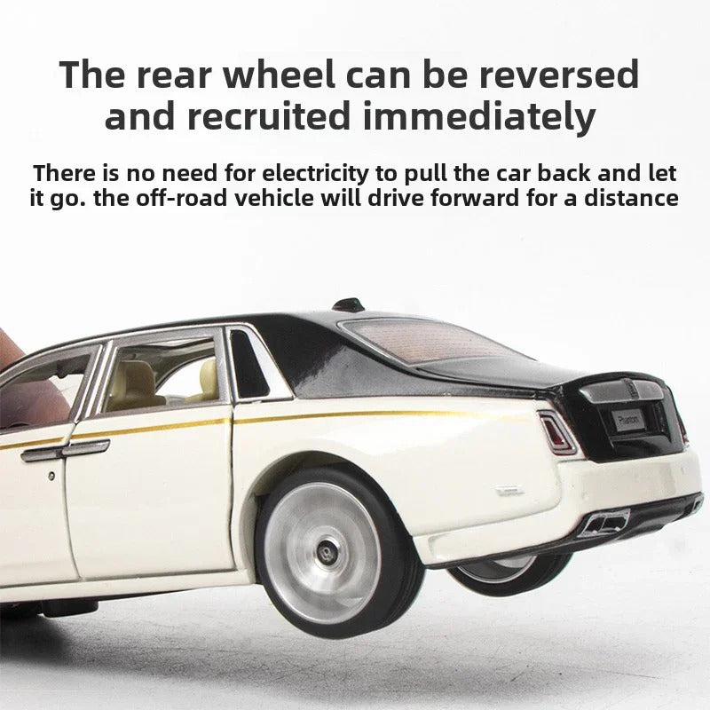 [CubeFun]1:32 Rolls-Royce Phantom Alloy Car Model Sound and Light Simulation Diecasts Metal Toy Collection Children Gifts