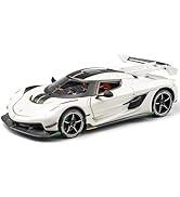 EROCK 1:24 Koenigsegg ONE die-cast car Model Toys, Open Door Design, Sound and Light Function, Suitable Gifts, Decorations, Collectibles, Toys for Adults and Children. (Purple-one)