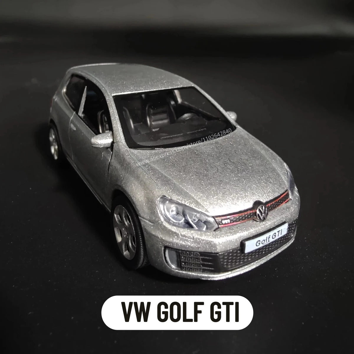 1:36 Car Model VW Golf GTI Scale Metal Diecast Replica Home Office Miniature Art Vehicle Interior Decoration Kid Boy Toy