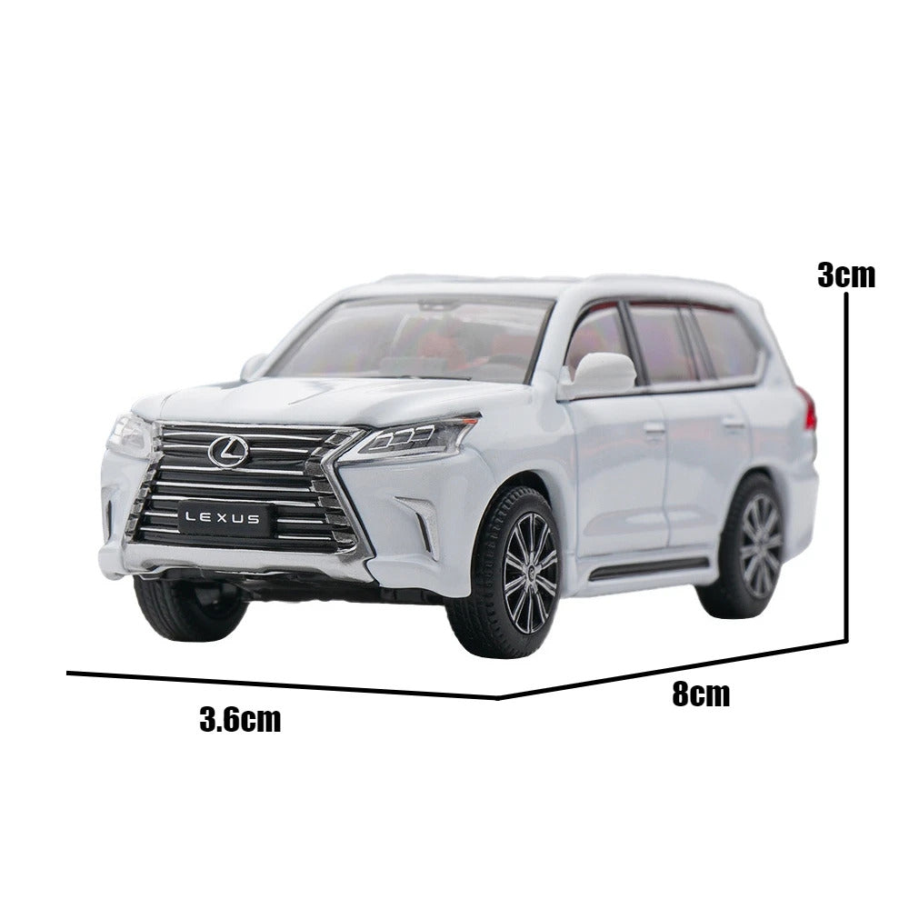 1:64 Lexus LX570 Miniature Model JKM 1/64 Premium SUV Toy Car Vehicle Free Wheels Diecast Zinc Alloy Metal Collection Gift